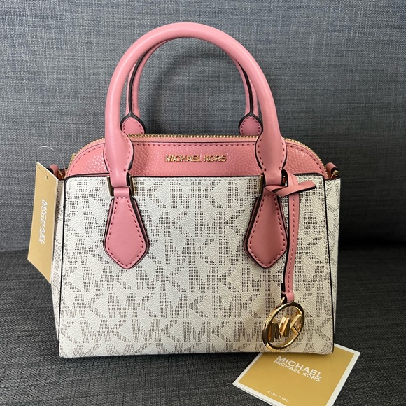 NWT MICHAEL KORS DARIA SMALL 2 IN 1 SATCHEL - Picture 3 of 16